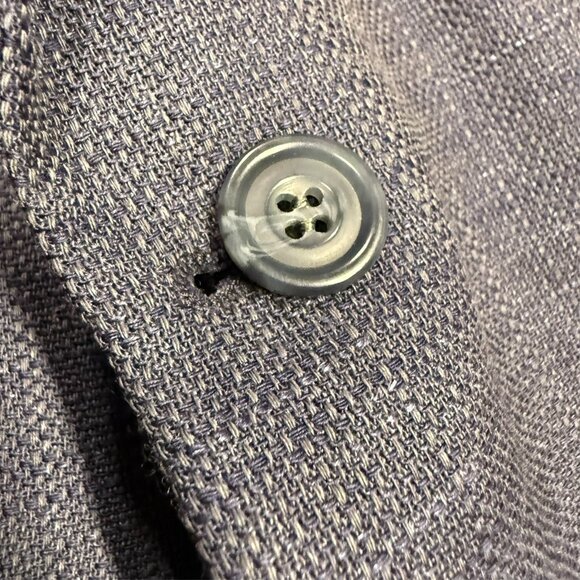 Coppley Wool Linen Silk Blazer Hopsack Sport Jacket Blue 46 L - Picture 4 of 9